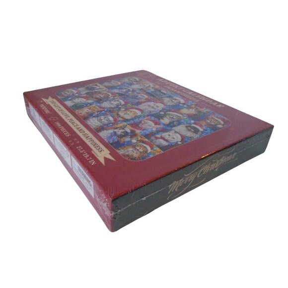 Christmas Cats Mosaic Stained Glass Advent Calendar Jigsaw Puzzle 1000 Pieces - Picture 4 of 5